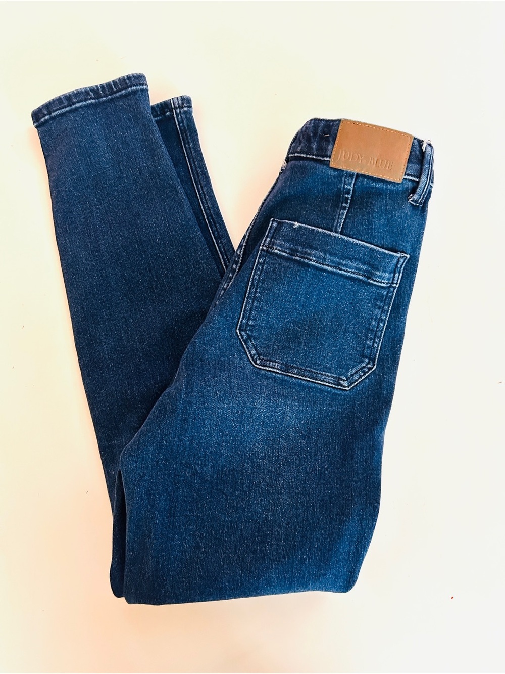 Judy Blue Jogger Jeans Size 3/26 Dark Wash Drawstring Denim - Picture 6 of 9